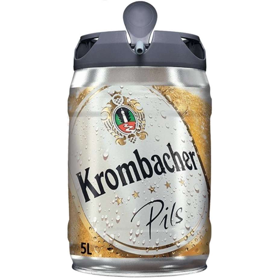 Krombacher Pils Birra - Fusto 5 litri con Rubinetto
