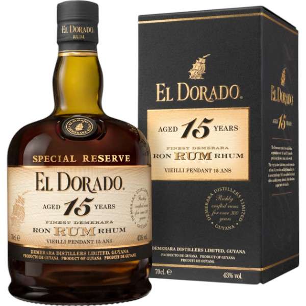 Rum El Dorado 15 Yo cl.70