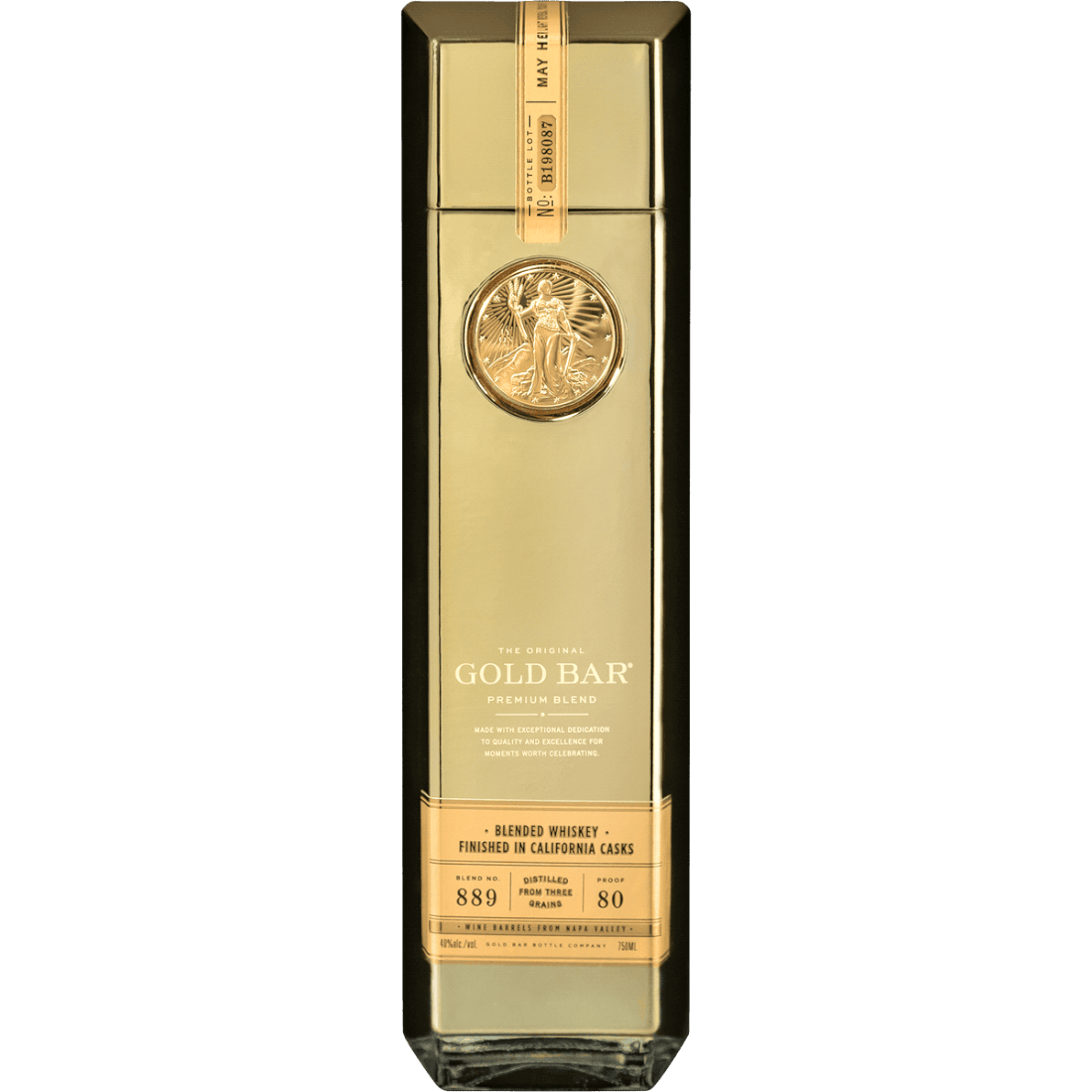 American Whiskey Gold Bar Blended Lt. 1