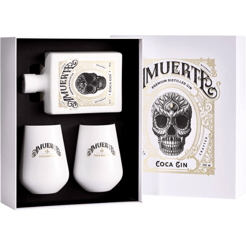 Gin Amuerte White + 2 Bicchieri cl. 70 - Confezione Regalo