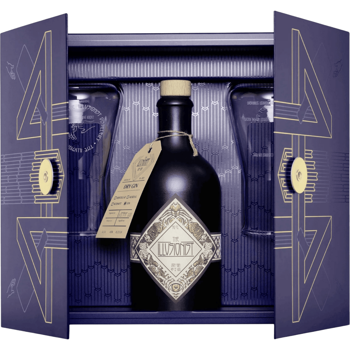 Gin Illusionist + 2 Bicchieri cl. 70 - Confezione Regalo