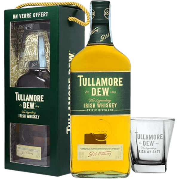 Irish Whiskey Tullamore Dew Irish Whiskey + 1 Bicchiere cl. 70 - Confezione Regalo