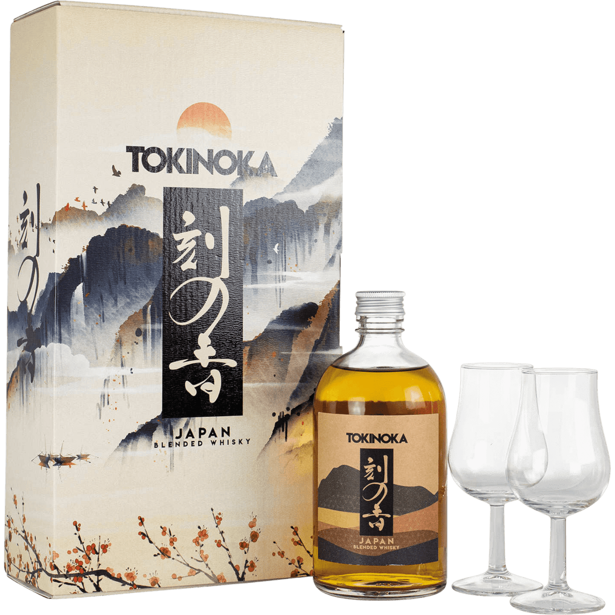 Japanese Whisky Tokinoka Blended + 2 Bicchieri cl. 70 - Confezione Regalo