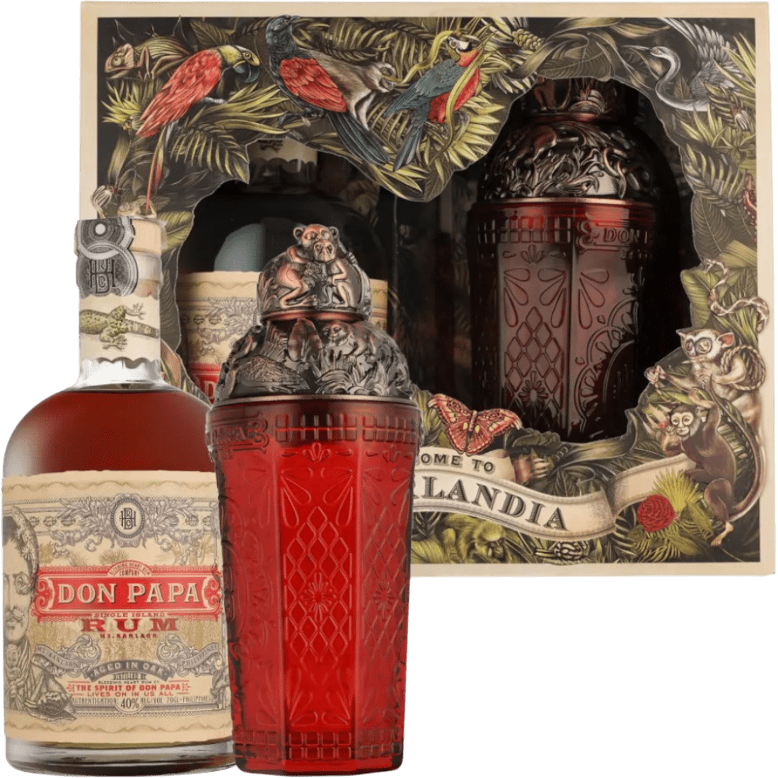 Rum Don Papa 7 Anni + Shaker cl. 70 - Confezione Regalo