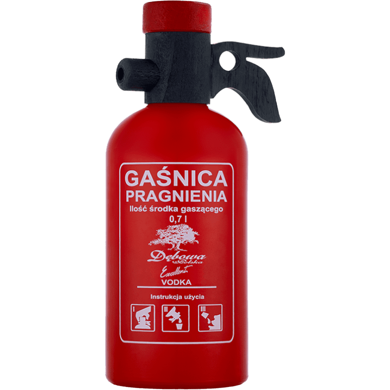 Vodka Debowa Thirst Extinguisher Red Bottle cl. 70 - Confezione Regalo