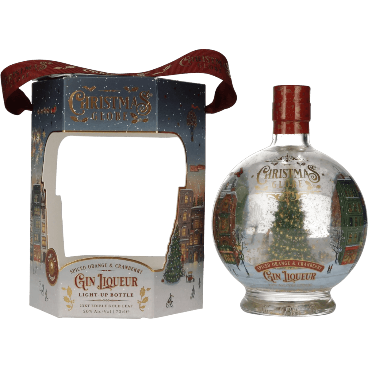 Gin Christmas Globe Spiced Orange & Cranberry Astucciato cl. 70