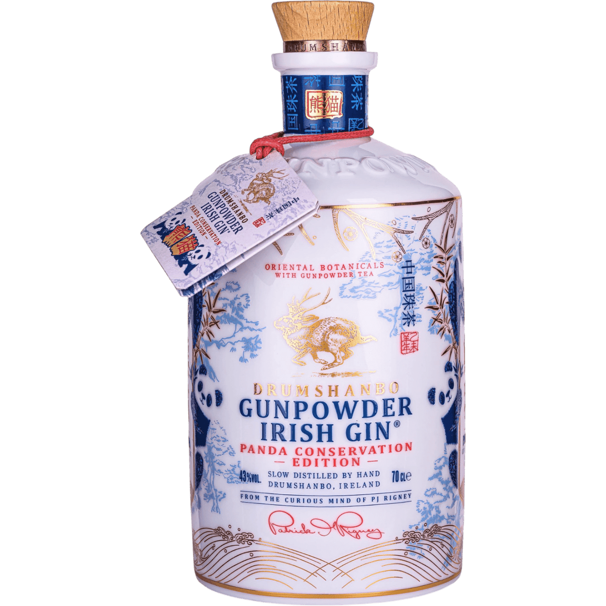 Gin Drumshanbo Gunpowder Panda Conservation Ceramica cl. 70