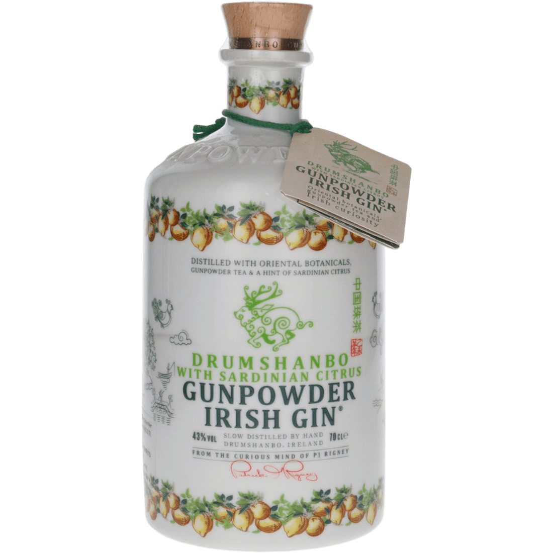 Gin Drumshanbo Gunpowder Sardinian Citrus Ceramica cl. 70