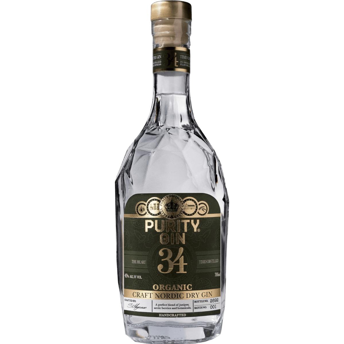 Gin Purity 34 Organic Bio cl.70