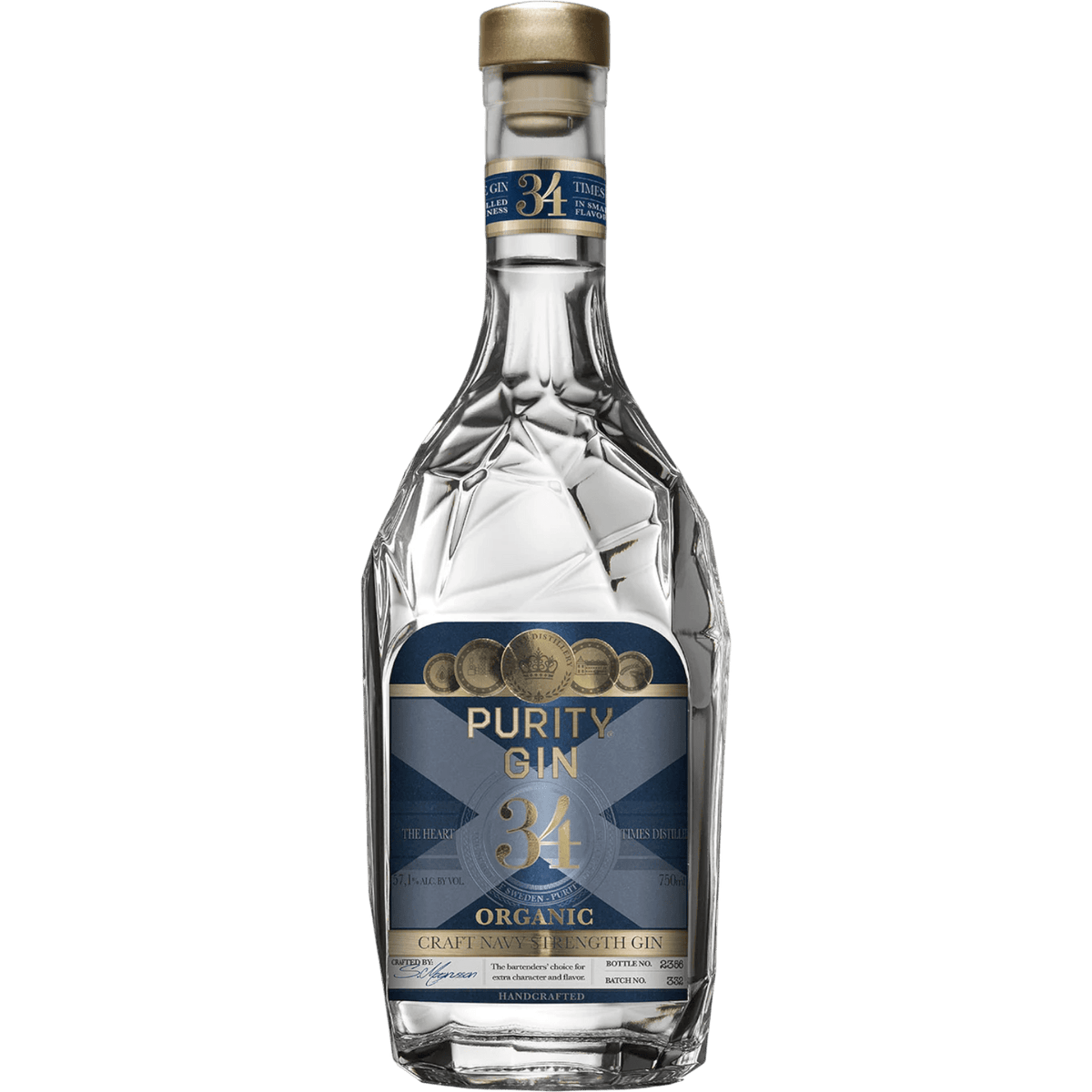 Gin Purity 34 Organic Navy Strength Bio cl.70