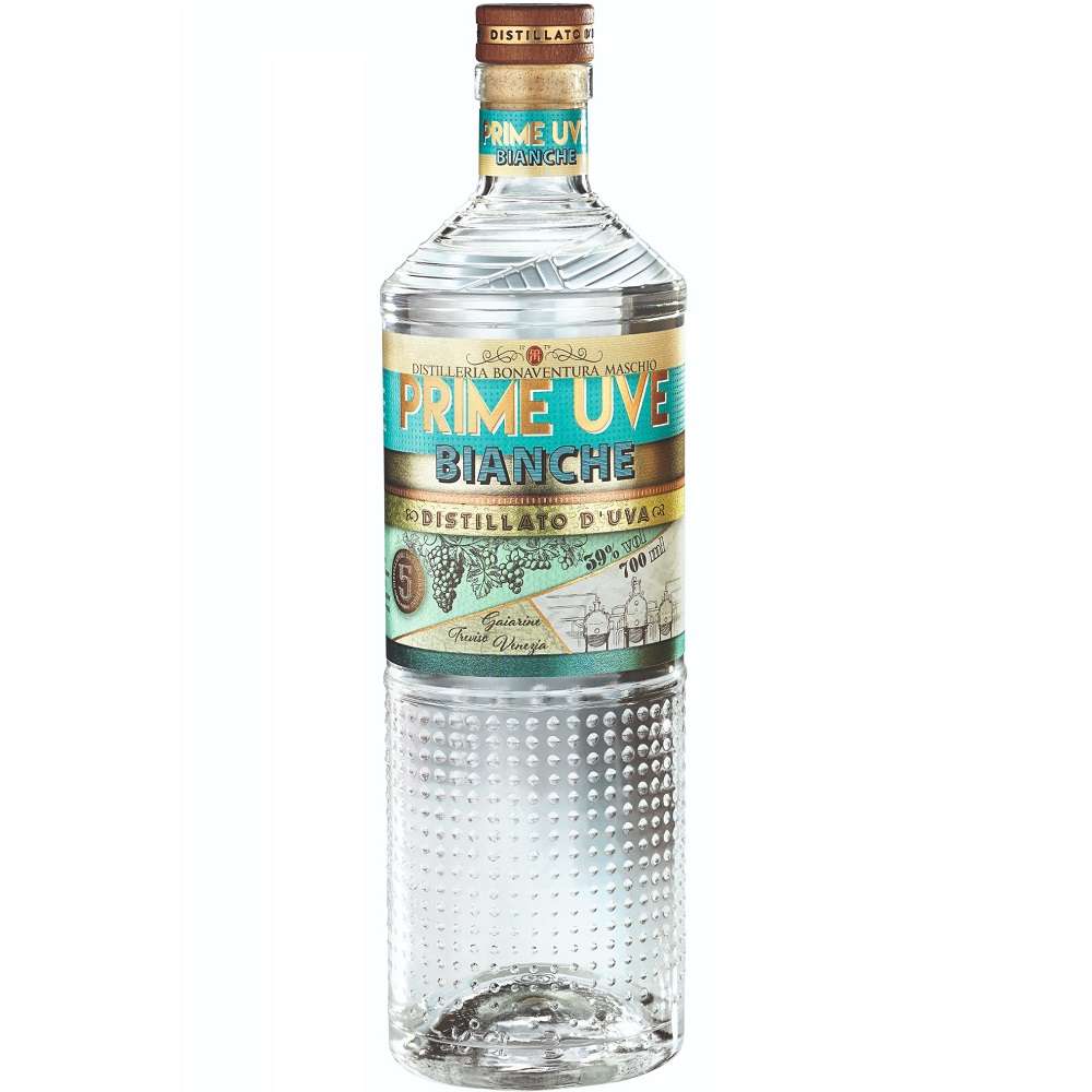 Grappa Bonaventura Maschio Prime Uve Bianche Distillato d'Uva cl.70