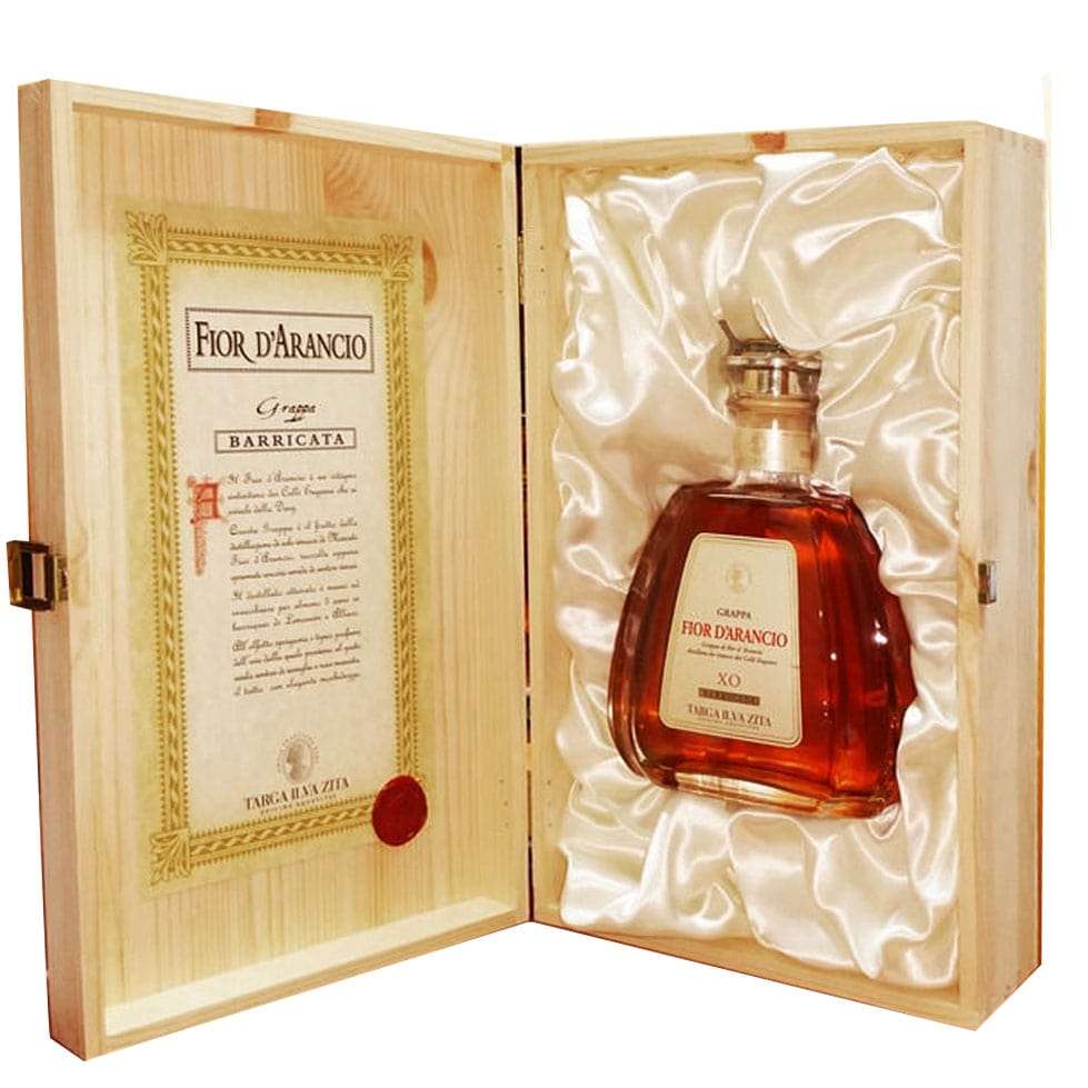 Grappa Targa Ilva Fior D'Arancio Barrique XO + Cassa Legno cl.70