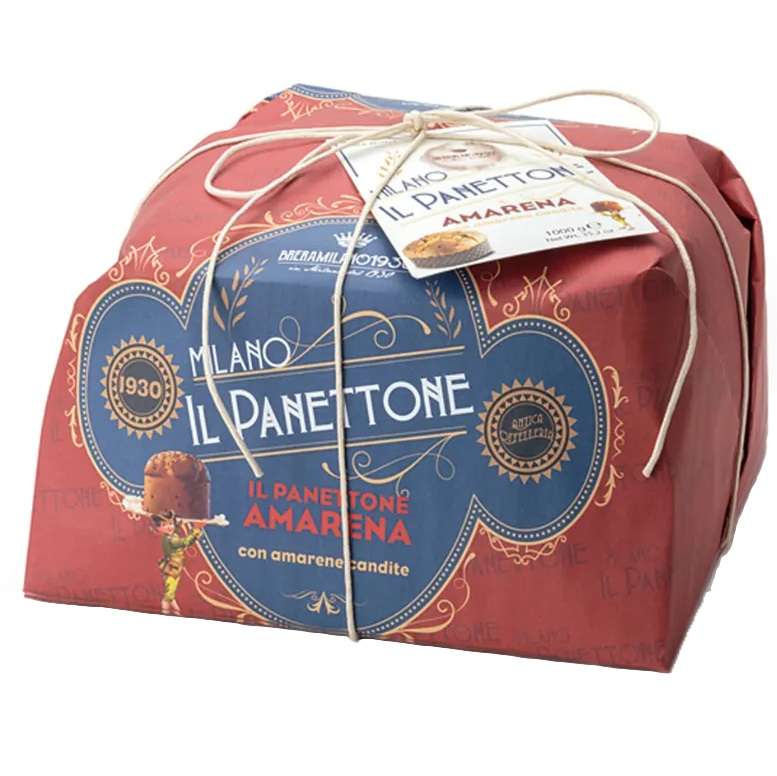 BreraMilano Panettone Amarena Incarto a Mano 1kg