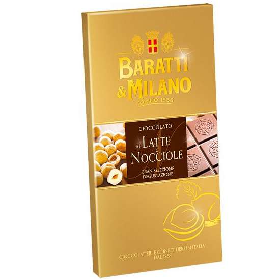 Baratti & Milano - Tavoletta Cioccolato al Latte e Nocciole