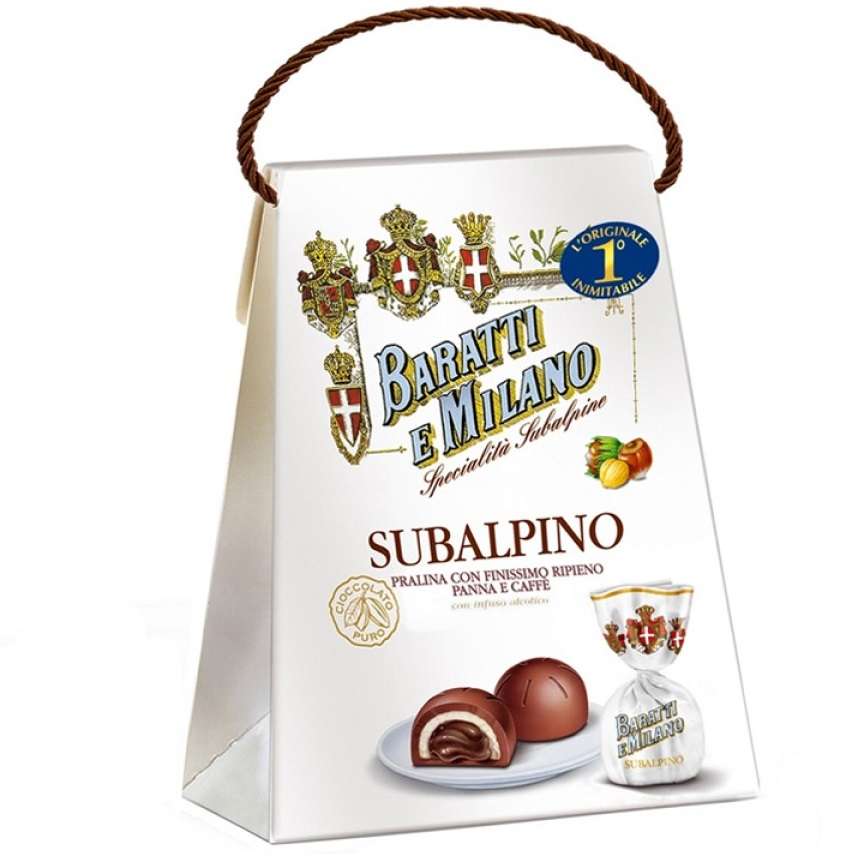 Baratti & Milano Subalpino Ballotin - Pralina Ripiena Panna e Cioccolato