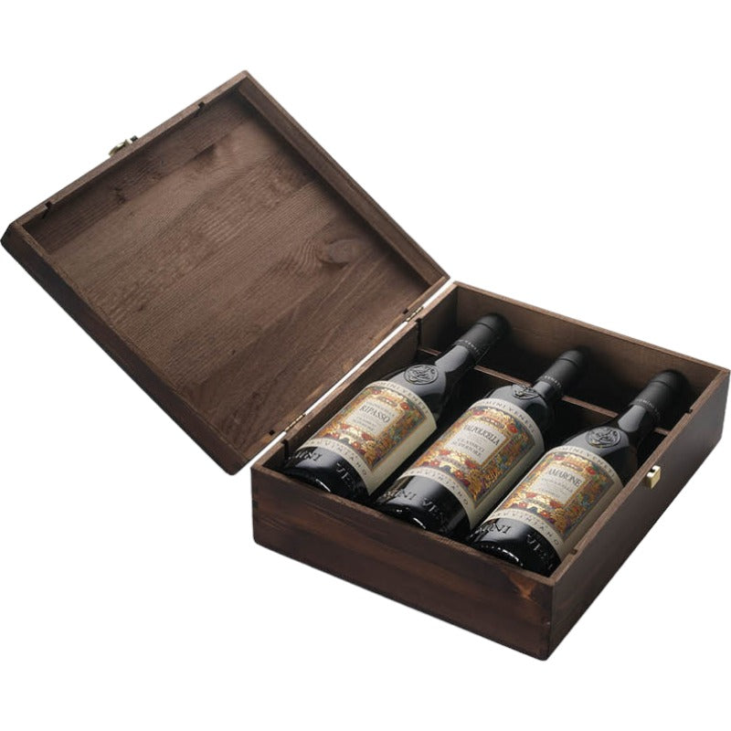 Domini Veneti Cassetta Legno Tris - Amarone della Valpolicella Classico - Valpolicella Classico Superiore - Valpolicella Ripasso Classico Superiore