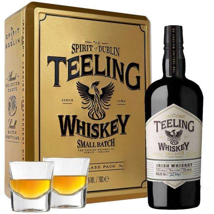 Whisky Teeling Small Batch + Confezione Oro 2 Bicchieri cl.70