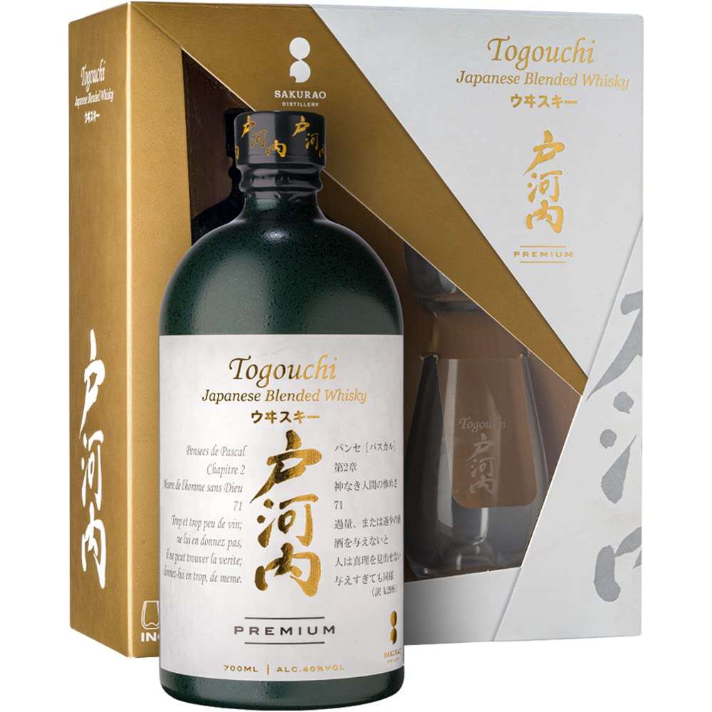 Whisky Togouchi Japanese Blended Premium + Confezione 2 Bicchieri cl.70
