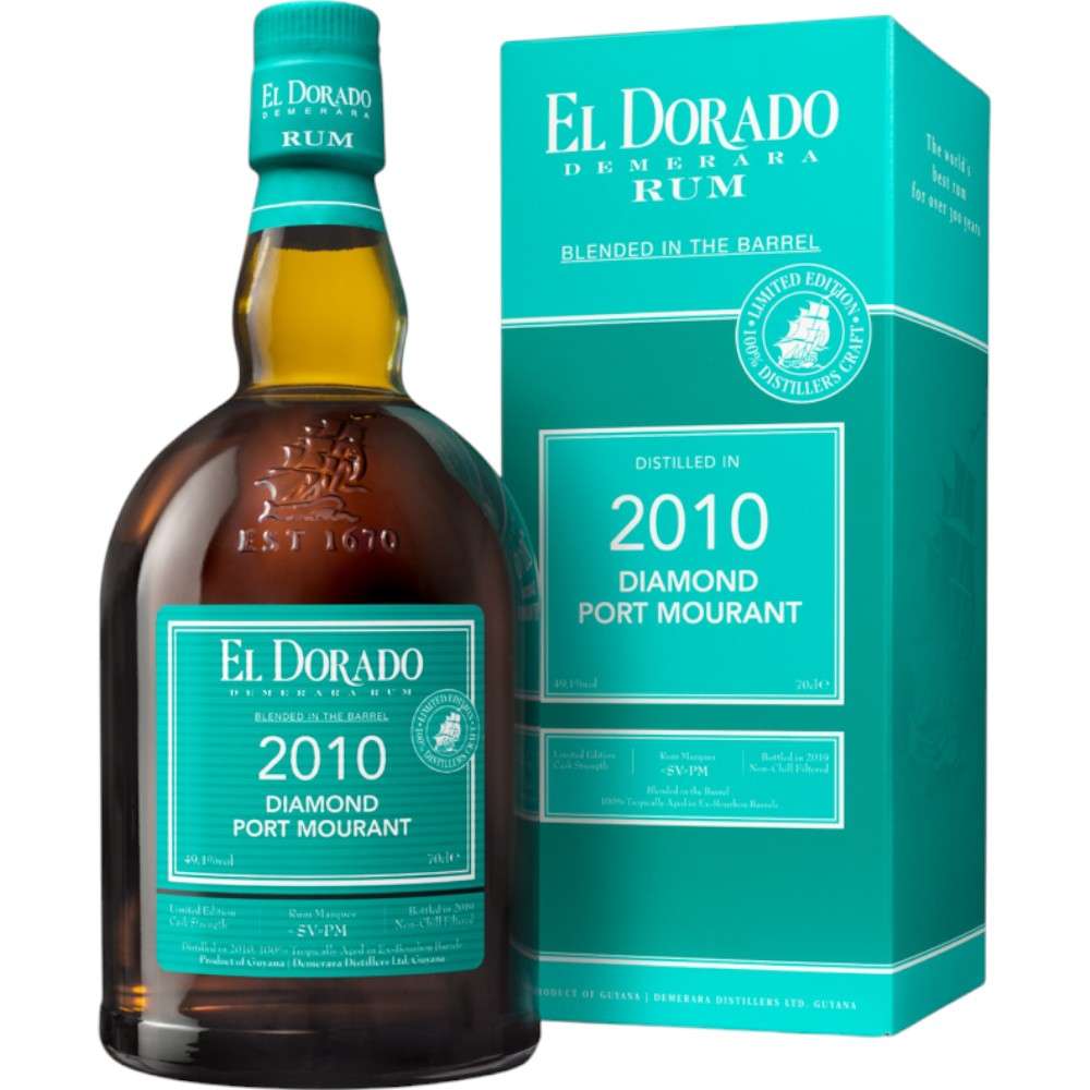 Rum El Dorado Green Diamond - Port Mourant 2010 cl.70