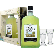 Liquore Villa Massa Limoncello + 2 Bicchieri cl. 70 - Confezione Regalo