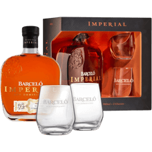 Rum Barcelo Imperial + 2 Bicchieri cl. 70 - Confezione Regalo