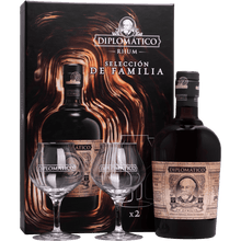 Rum Diplomatico Seleccion De Familia + 2 Bicchieri cl. 70 - Confezione Regalo