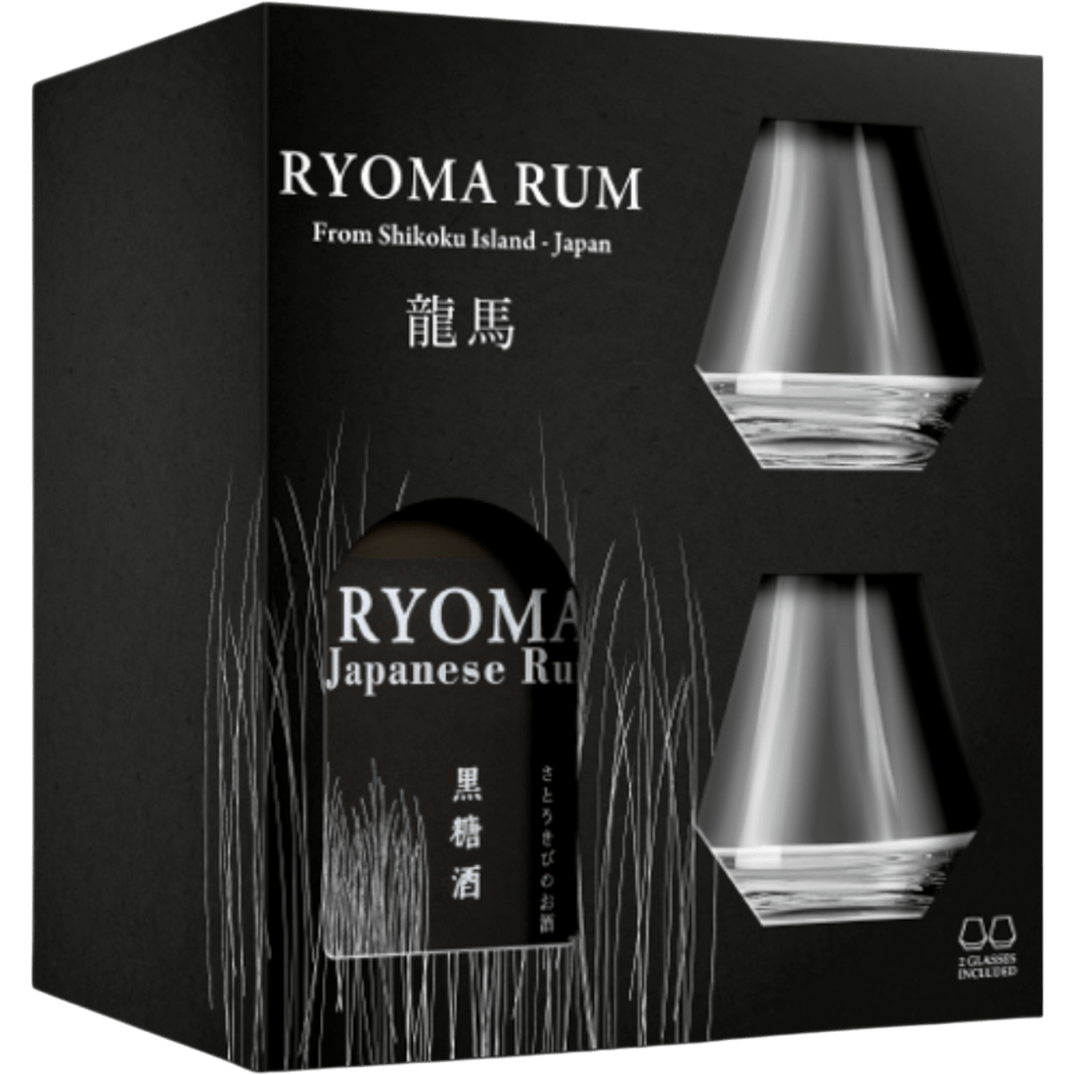 Rum Ryoma Giapponese + 2 Bicchieri cl. 70 - Confezione Regalo