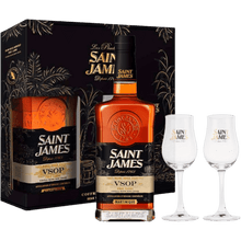 Rum Saint James Rhum Agricole VSOP + 2 Bicchieri cl. 70 - Confezione Regalo