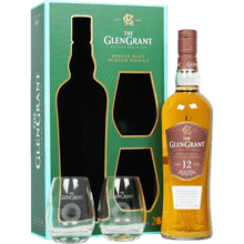Scotch Whisky Glen Grant 12 Anni + 2 Bicchieri cl. 70 - Confezione Regalo