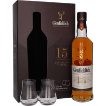 Scotch Whisky Glenfiddich 15 Anni Solera + 2 Bicchieri cl. 70 - Confezione Regalo