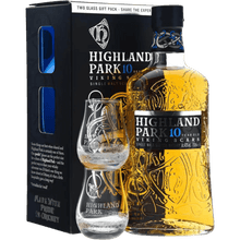 Scotch Whisky Highland Park 10 Anni + 2 Bicchieri cl. 70 - Confezione Regalo