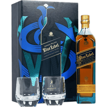 Scotch Whisky Johnnie Walker Blue Label + 2 Bicchieri cl. 70 - Confezione Regalo