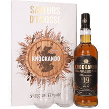Scotch Whisky Knockando 18 Anni + 2 Bicchieri cl. 70 - Confezione Regalo
