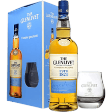 Scotch Whisky The Glenlivet Founder's Reserve + 1 Bicchiere cl. 70 - Confezione Regalo