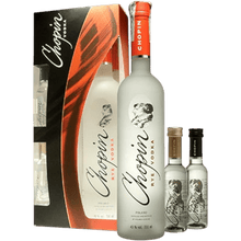 Vodka Chopin Rye + 2 Bottiglie Mignon 5 cl cl. 70 - Confezione Regalo