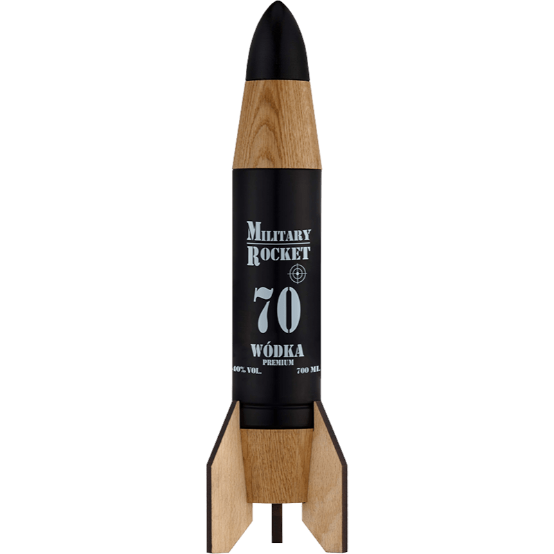Vodka Debowa Military Rocket Missile cl. 70 - Confezione Regalo