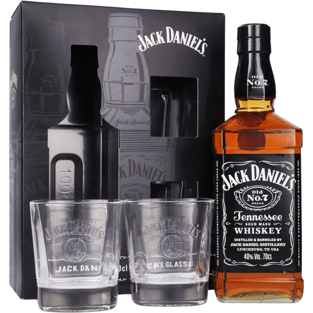 Whiskey Jack Daniel's + 2 Bicchieri Ed. 2023 cl. 70 - Confezione Regalo