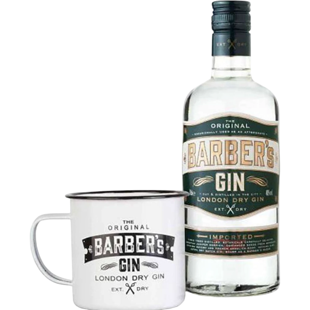 Gin Barber's London Dry Gin + Confezione Tazza Mug cl.70