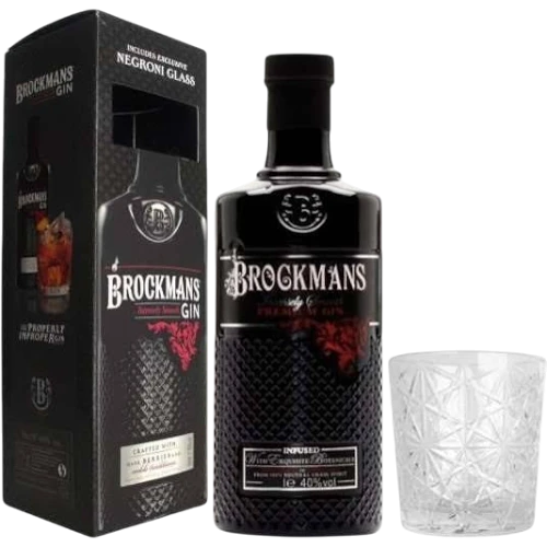 Gin Brockmans Premium l Confezione Bicchiere100CL