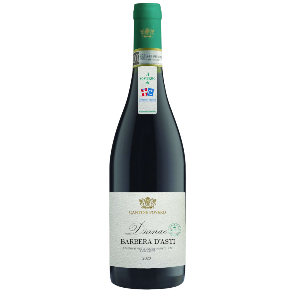 Cantine Povero Dianae Barbera D'Asti Doc 2023 Senza Solfiti Aggiunti