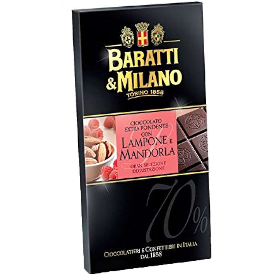 Baratti & Milano - Tavoletta Cioccolato Fondente Con Lampone e Mandorla