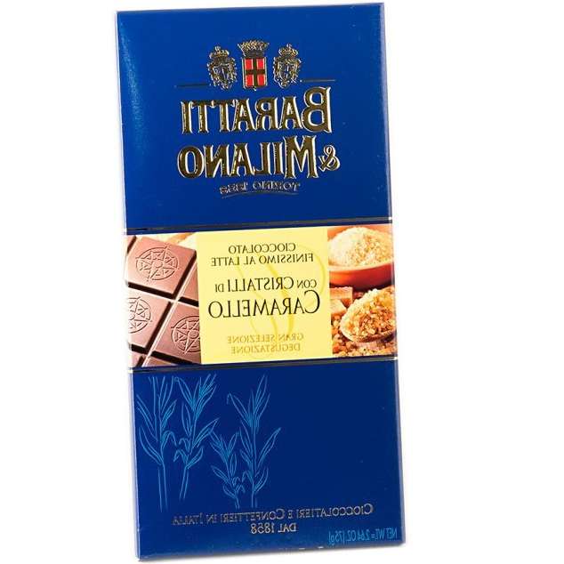 Baratti & Milano - Tavoletta Cioccolato al Latte Con Cristalli di Caramello